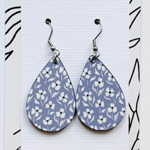 Blanche Petals Teardrop Earrings