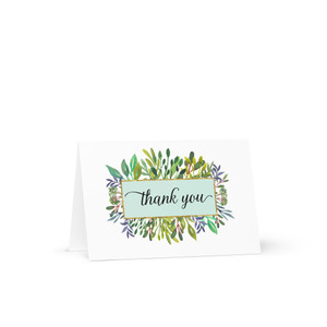 Thank you Greeting card - Greenery Frame