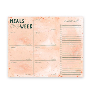 Speckled Zinnia Menu Notepad