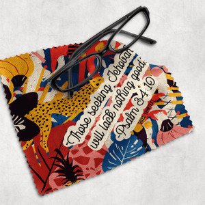 Retro Tropical Yeartext  Microfiber Lens Cloth