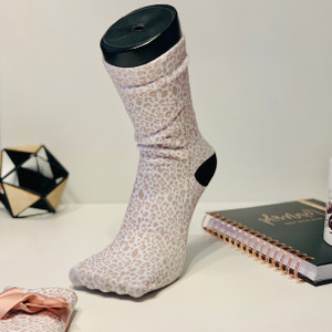 Cool Leopard Cozy Crew Socks Cool Leopard Cozy Crew Socks