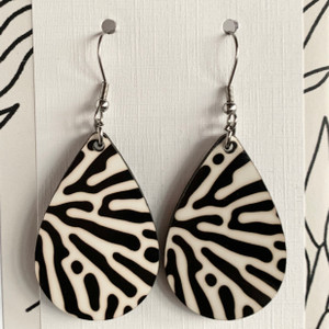 Ink Splash Teardrop Earrings Ink Splash Teardrop Earrings