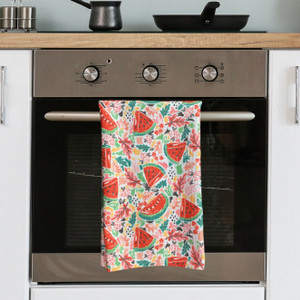Watermelon Salad Waffle Towel Watermelon Salad Waffle Towel