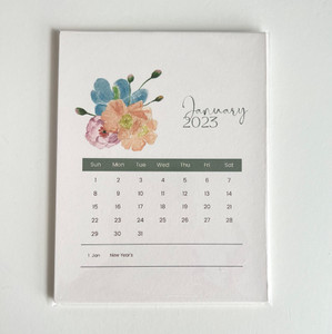 2023 Desk Calendar Refills - French Garden 2023 Desk Calendar Refills - French Garden