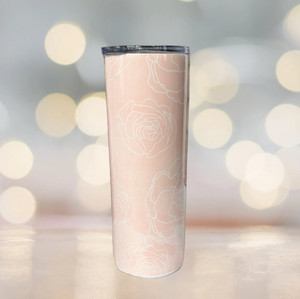 Blush and White Rose 20oz Tumbler Blush and White Rose 20oz Tumbler