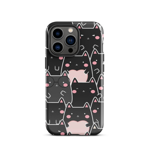 Cute Black Cat Tough Case for iPhone®