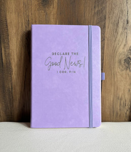 Personalizable Leather Notebook -Purple