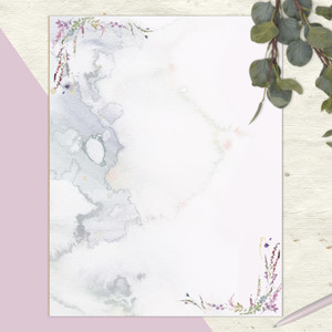 Watercolor French Garden Notepad Watercolor French Garden Notepad