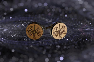 Handcrafted Wood cuff links-LDC