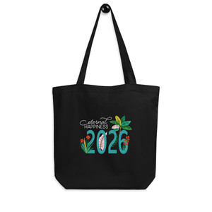 Eternal Happiness 2026 ConventionEco Tote Bag- Black  Cotton