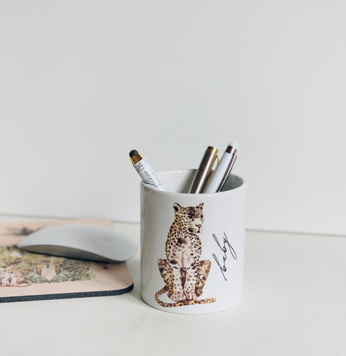 Personalized Ceramic Pencil Holder with It's a Beautiful Day for Lear –  Pick and Poke Designs