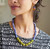 Kantha Couplet Necklace | Denim/Olive