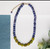 Kantha Couplet Necklace | Denim/Olive