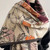 Scarvii - Reversible Floral Print Scarf & Shawl: Pink