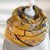 Printed Bird and Paisley Fringed Scarf: Yellow
