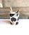 Black White and Gold Animal Print Pen/Brush Holder