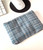 Blue Crosshatch Wrist Rest Cushion