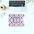 Purple Hearts Monogram Mousepad