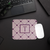 Purple Hearts Monogram Mousepad