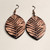 Golden Palm Leaf Earrings