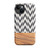 Chevron and Faux Wood Tough Case for iPhone®