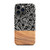 Black Botanicals and Faux Wood Tough Case for iPhone®