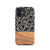 Black Botanicals and Faux Wood Tough Case for iPhone®