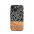 Black Botanicals and Faux Wood Tough Case for iPhone®