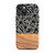 Black Botanicals and Faux Wood Tough Case for iPhone®