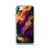 Elegant Purple and Gold Abstract Paint Clear Case for iPhone®
