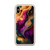 Elegant Purple and Gold Abstract Paint Clear Case for iPhone®