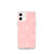 Pink Floral Outline Clear Case for iPhone®