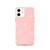 Pink Floral Outline Clear Case for iPhone®