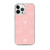 Pink Floral Outline Clear Case for iPhone®