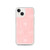 Pink Floral Outline Clear Case for iPhone®