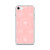 Pink Floral Outline Clear Case for iPhone®