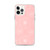 Pink Floral Outline Clear Case for iPhone®