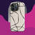 Cream and Black Abstract Tough Case for iPhone®