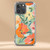 Orange Poppies MagSafe® clear case for iPhone®