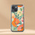 Orange Poppies MagSafe® clear case for iPhone®