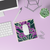 Purple Eclectic Floral  Mousepad