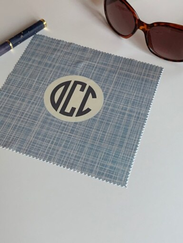 Line It Up! Monogram Microfiber Cloth