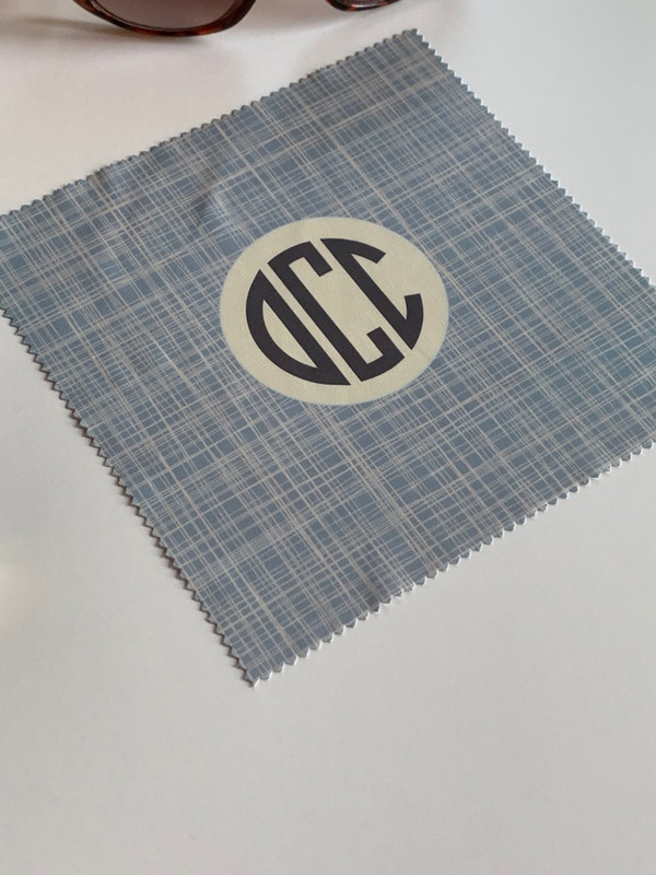 Line It Up! Monogram Microfiber Cloth