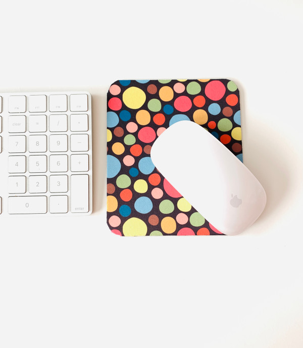 Colorful Abstract Dots Mousepad