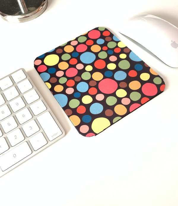 Colorful Abstract Dots Mousepad