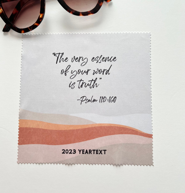 Peach Horizon Yeartext Lens Cloth