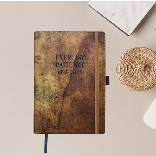 Exercise Patience Convention Notebook - Distressed Safari