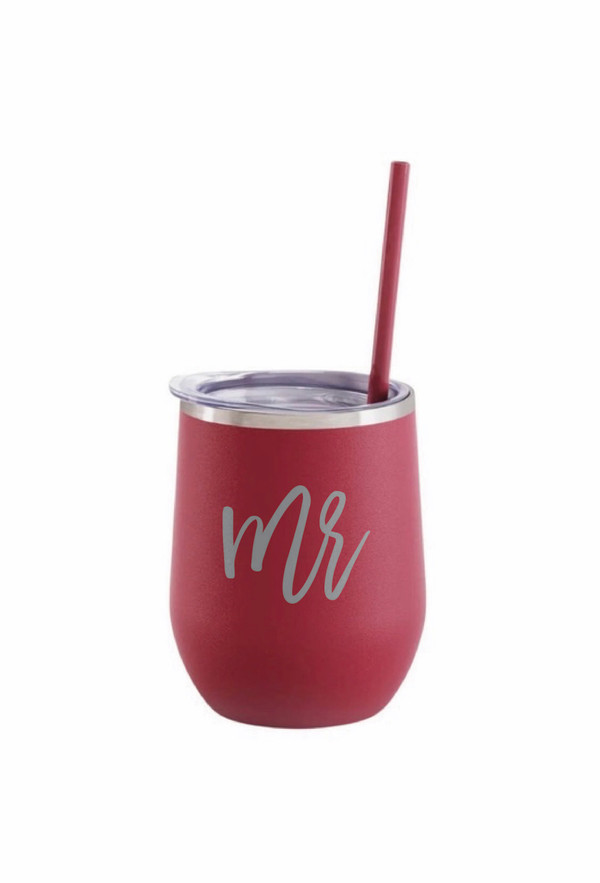 Matte Red  Wine Tumbler