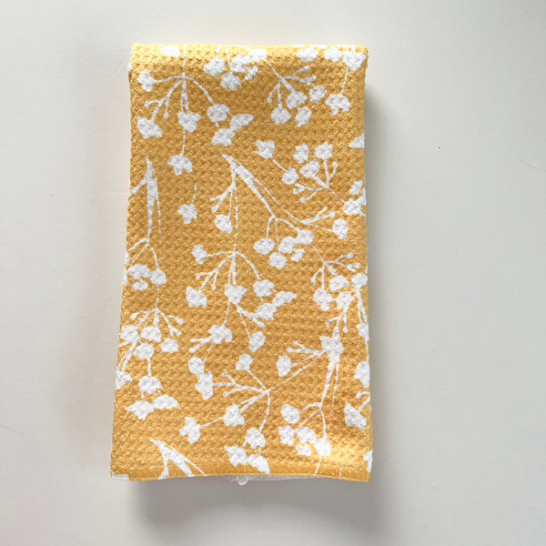 Golden Meadows Waffle Weave Towel