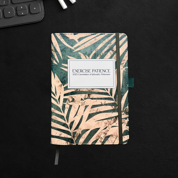 Exercise Patience Convention Notebook -Golden Palms